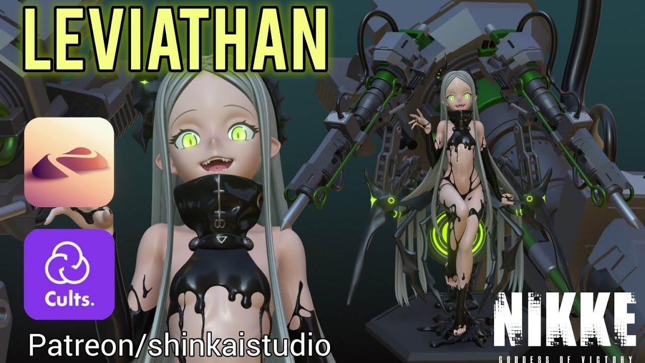 LEVIATHAN - NIKKE nomad sculpt timelapse