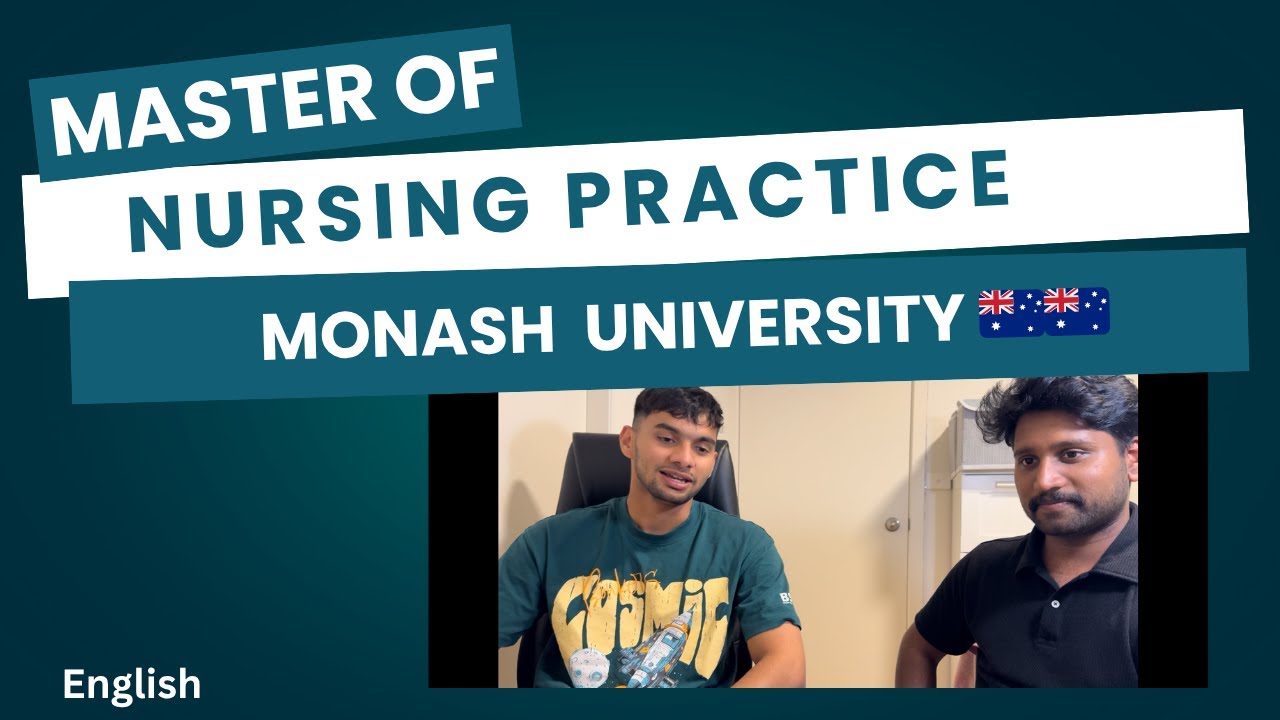 Master of Nursing Practice at Monash University 🇦🇺🇦🇺- Talk by Ronald - complete Video