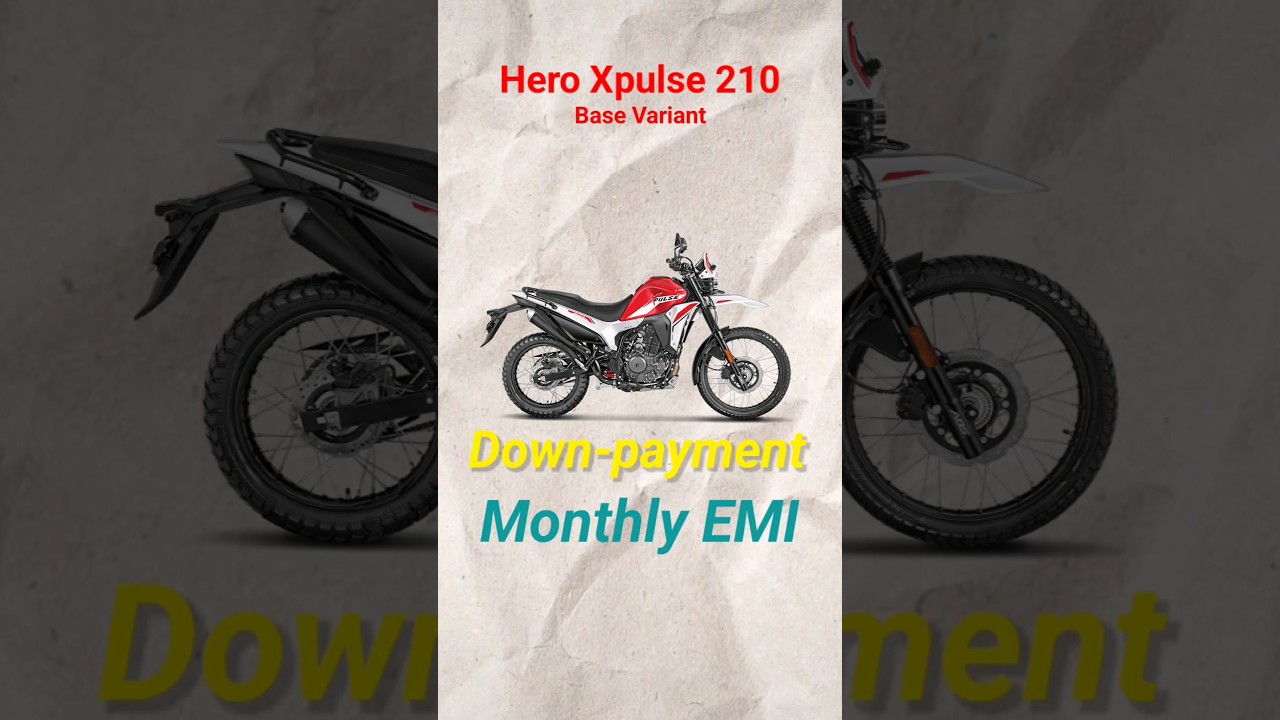 2025 Hero Xpulse 210 Minimum Down-payment and EMI Calculation #automobile #emi #xpulse
