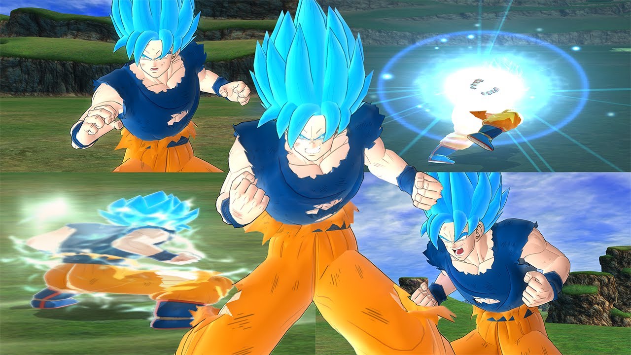Dragon Ball Raging Blast 2 MODS| Full Power SSB Goku (MANGA) Showcase by LBFury