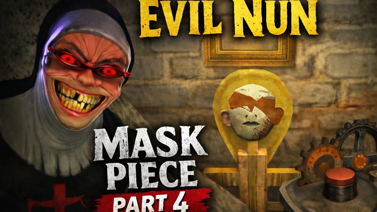 Evil Nun Mask Piece Part 4 – Maze Challenge Solved! 🔥#evil nun#horrorgame#gaming 