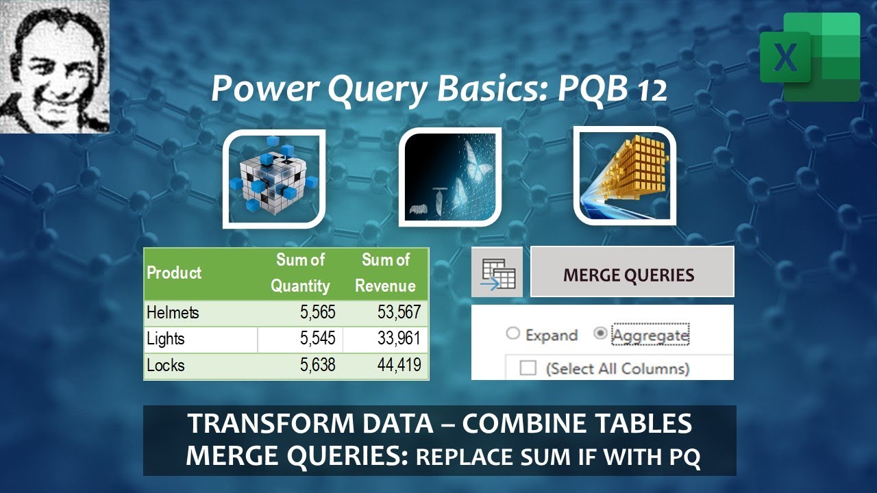 PQB12: PowerQueryBasics:Merge Queries: Replace Sum-if with Power Query