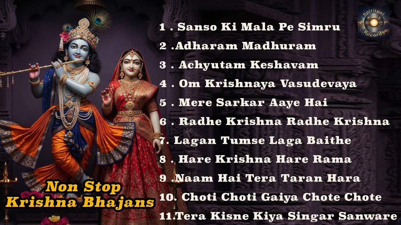 🌺 Nonstop Krishna Bhakti Songs 2025 | Radha Krishna Bhajans | Morning Spiritual Music #RadhaKrishna