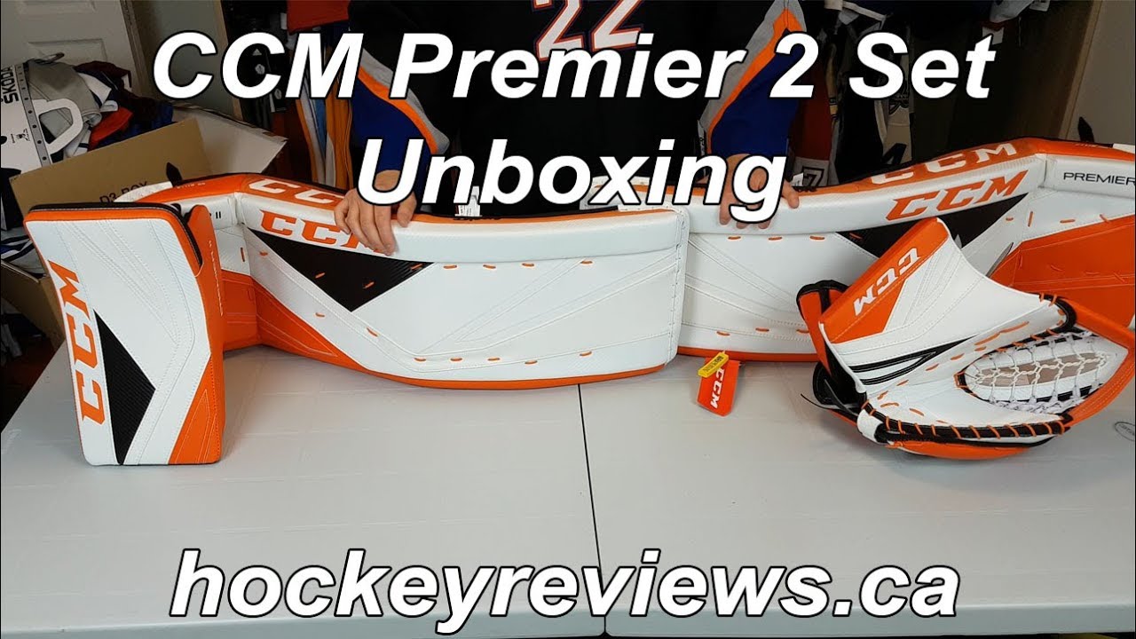 CCM Premier 2 Goalie Pad Blocker & Catching Glove Set Unboxing
