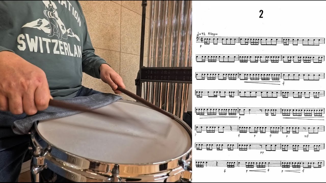 ADVANCED SNARE DRUM STUDIES by Mitchell Peters.NO.2