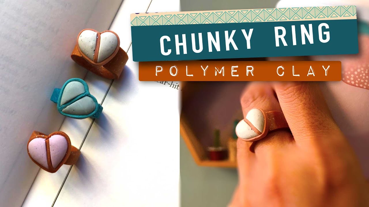 Polymer Clay Tutorial 49: Chunky Clay Rings
