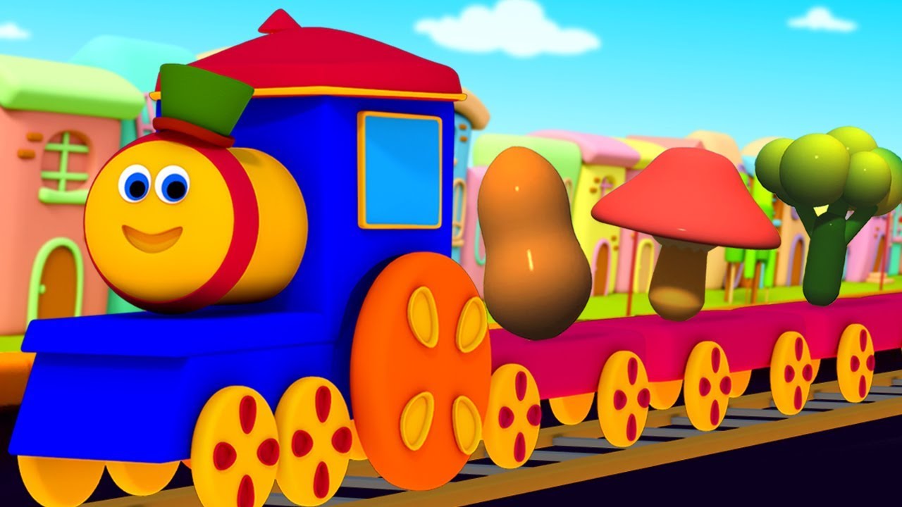 Vegetable Train | Preschool Learning Videos & Kids Songs | Bob The Train Cartoons