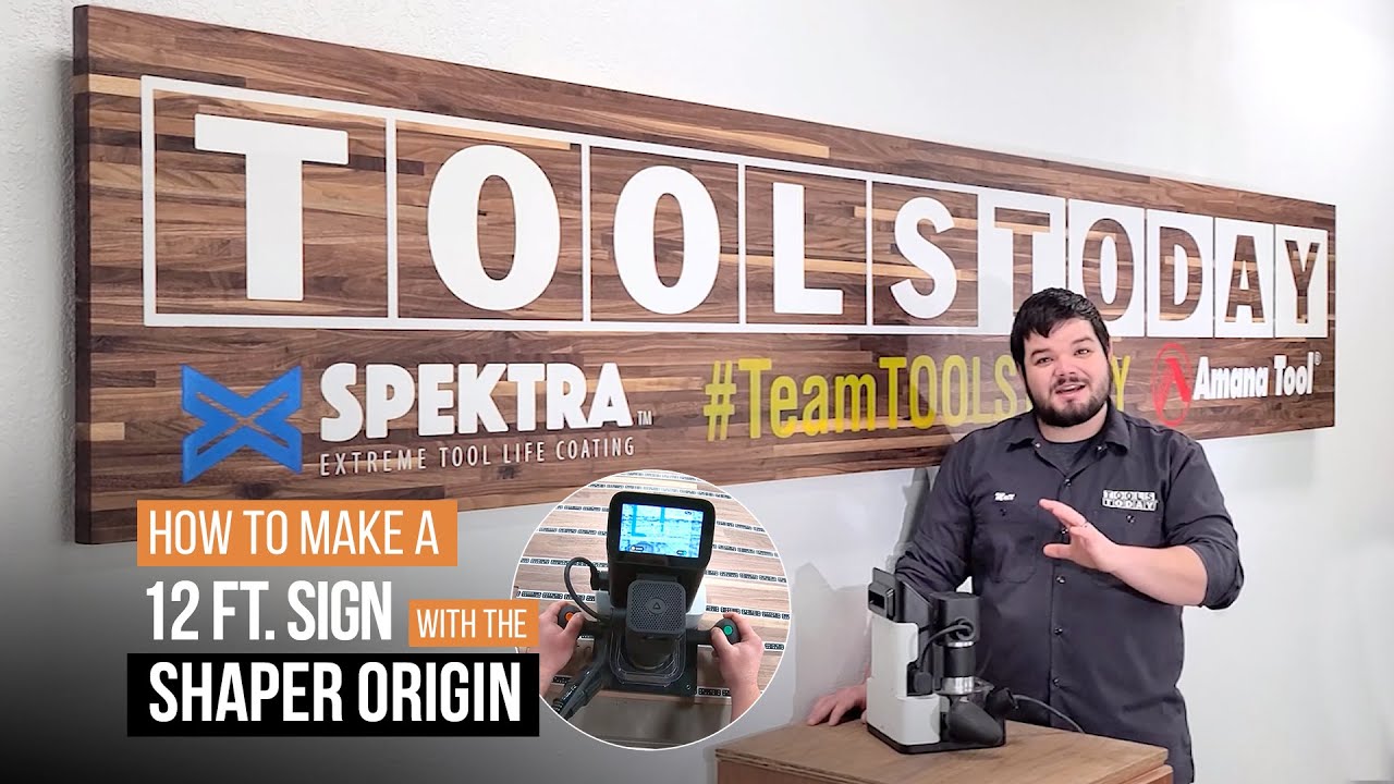 Как сделать 12-футовую табличку из ореха с помощью Shaper Origin | ToolsToday
