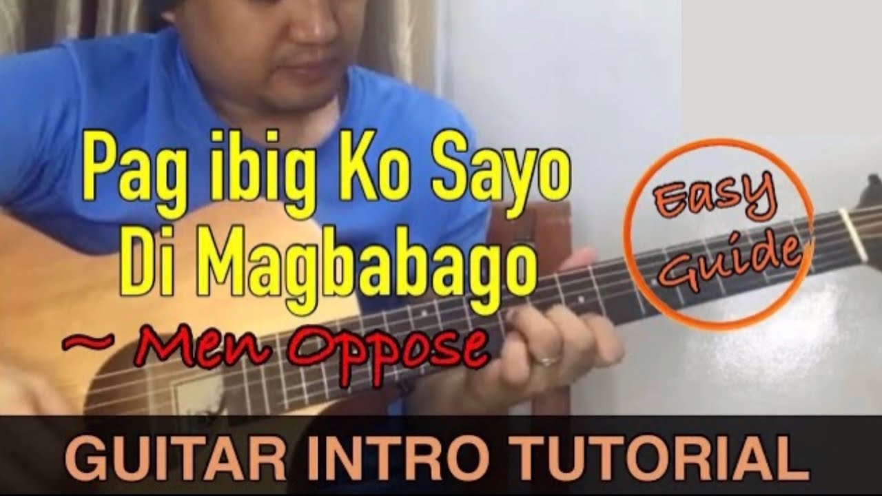PAG IBIG KO SAYO DI MAGBABAGO - Guitar INTRO TUTORIAL | EASY Guide