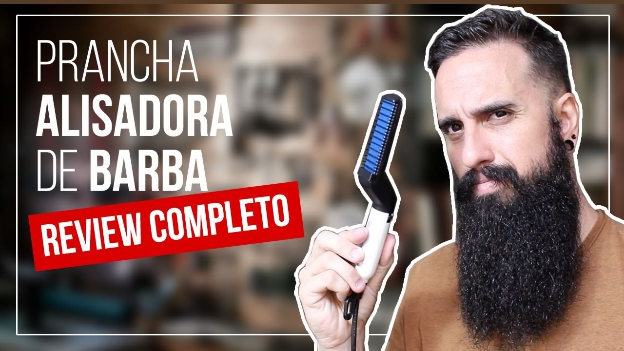 Prancha ALISADORA de BARBA: Review COMPLETO | Beard Straightener Brush review