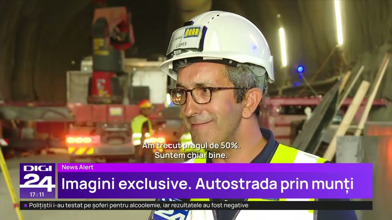 Cum arată lucrările la primul tunel săpat pentru o autostradă din România