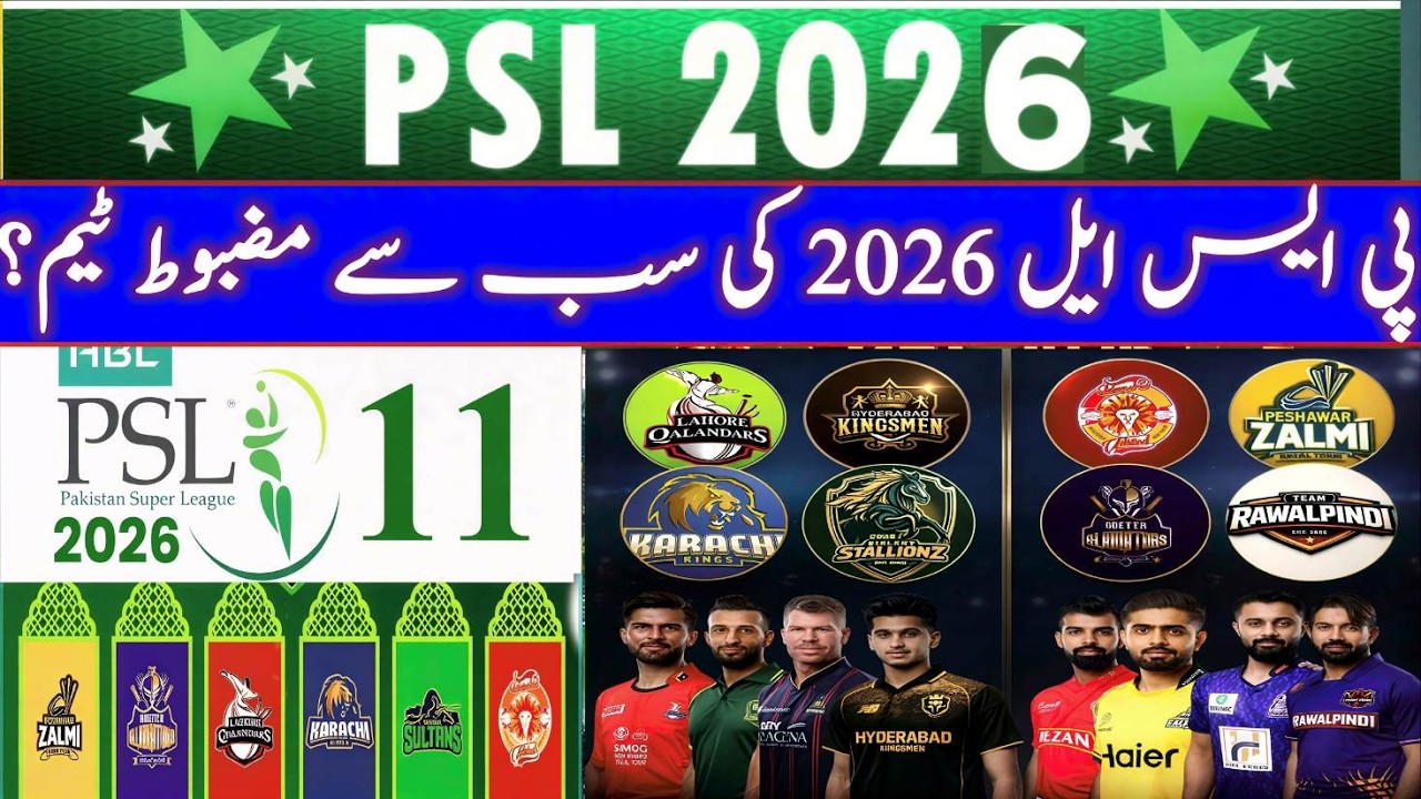 Which Is the Strongest Team in PSL 2026? 😱 Full Power Review|Psl 11 Strongest Team ?|Psl 11