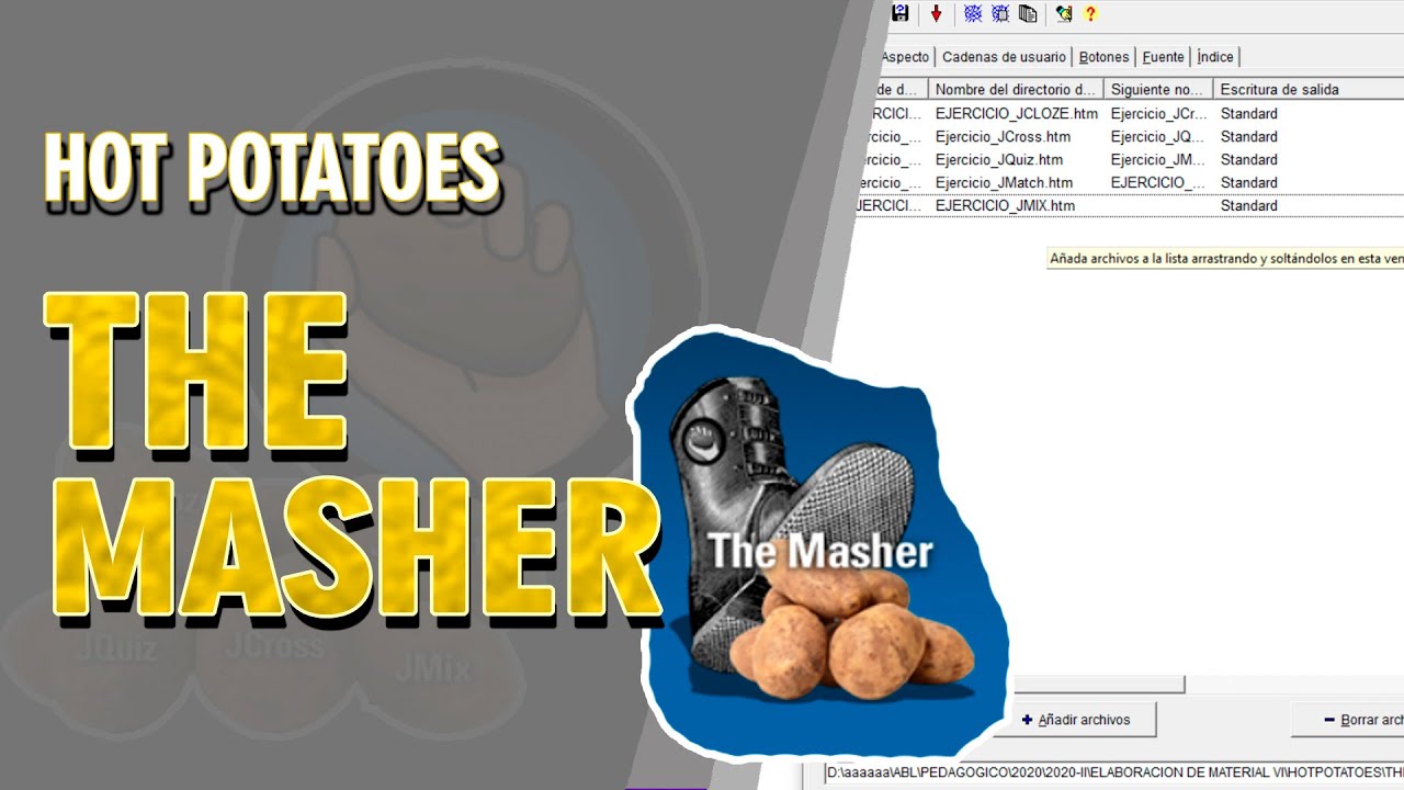 07 Tutorial completo de THE MASHER [Hot Potatoes] | Miguel Angel