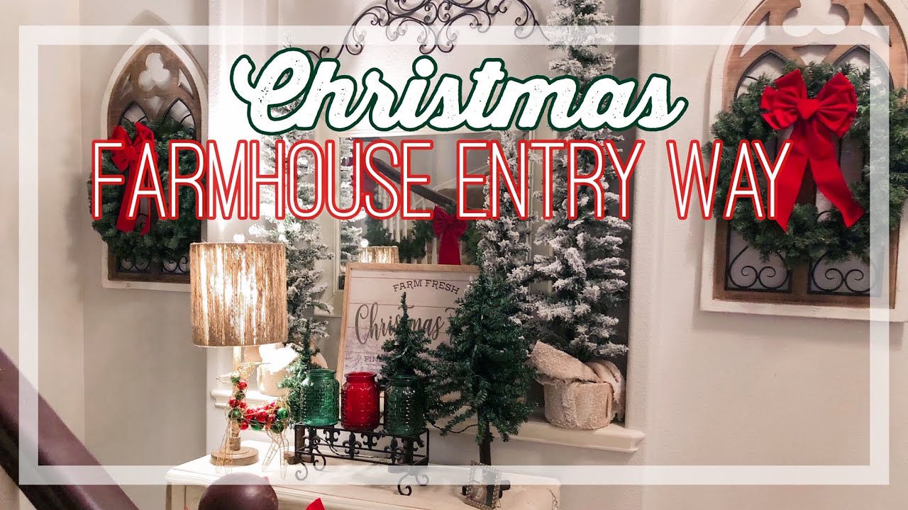 CHRISTMAS ENTRY WAY DECORATE WITH ME | WINTER FOREST
