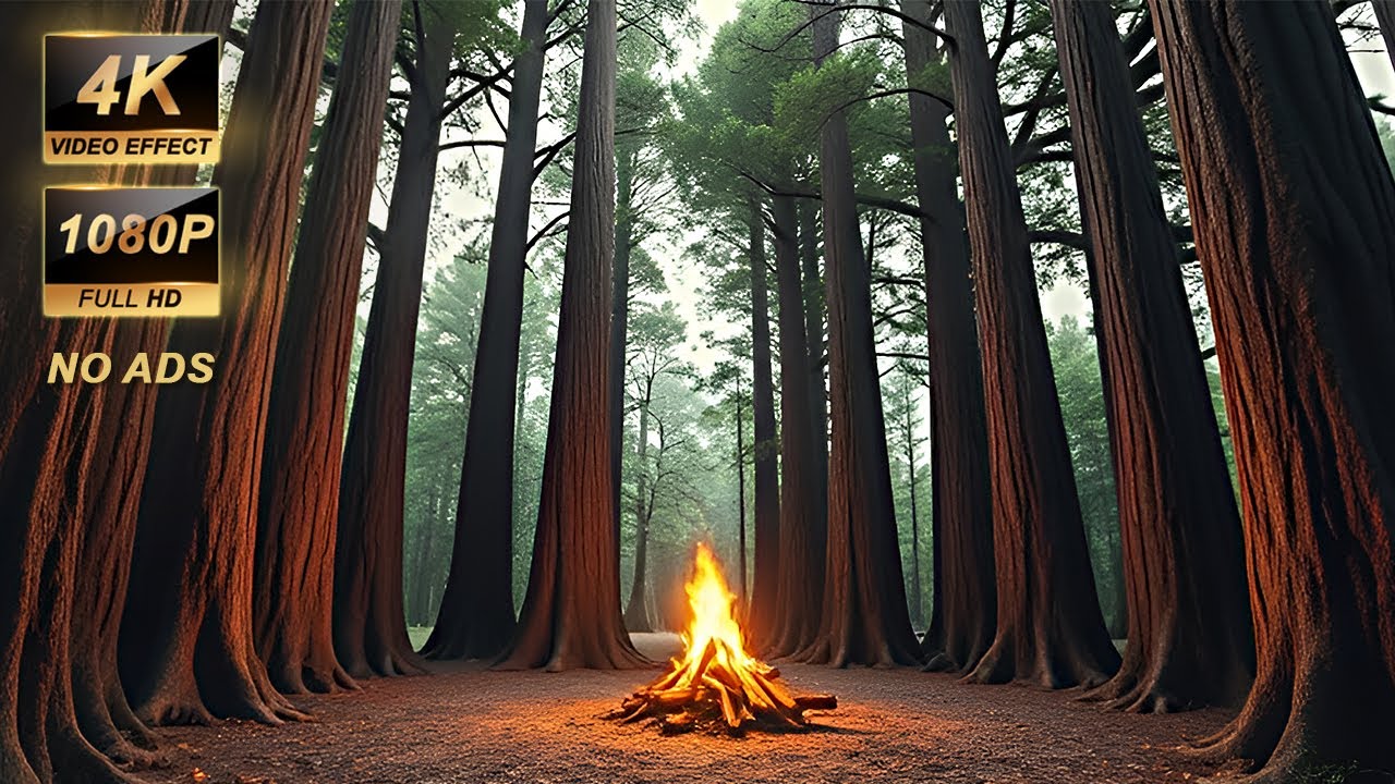 Campfire in the Enchanted Forest – Relaxing Nature Ambience 10 hours (no ads)