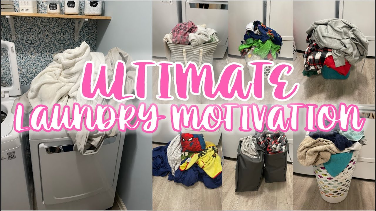 *NEW* ULTIMATE LAUNDRY MOTIVATION | WEEKLY LAUNDRY WHILE SICK | LOADS & LOADS OF CLOTHES & BEDDING