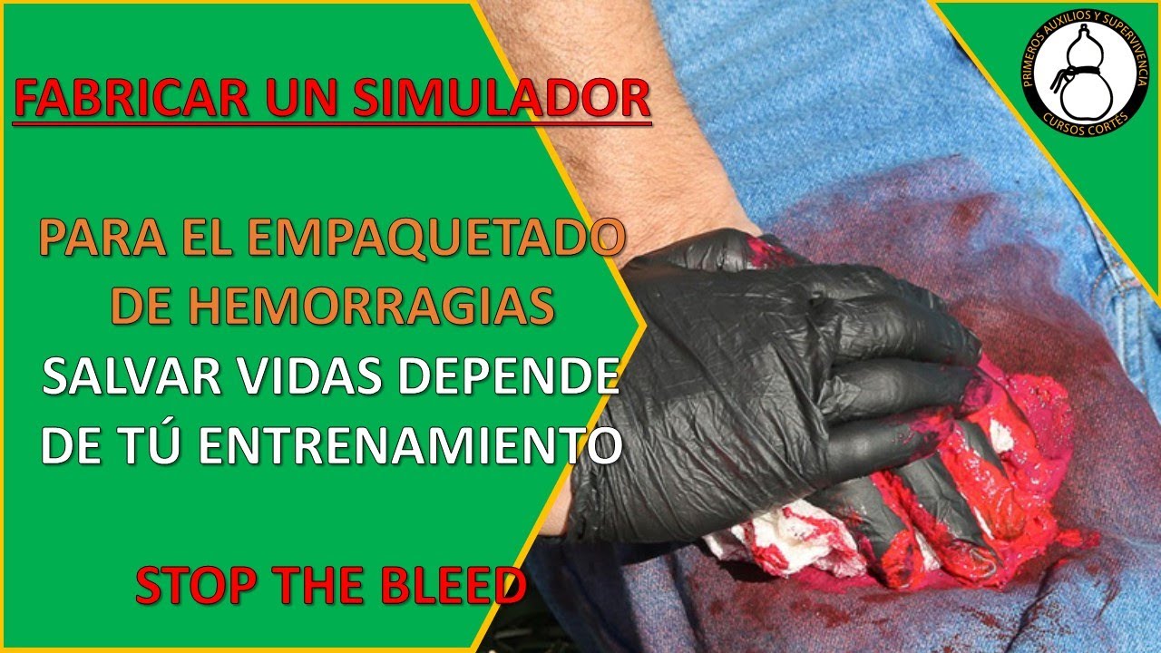 Como fabricar un Simulador de hemorragias y empaquetado de heridas