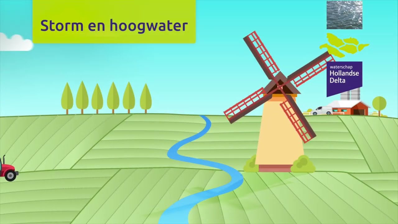 Hoe be&iuml;nvloedt storm de kans op een overstroming?