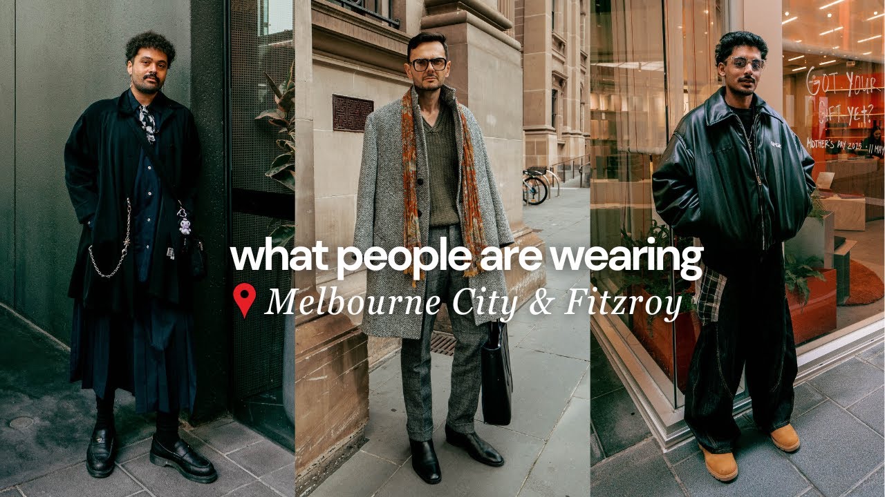 What are people wearing in Melbourne, Australia?