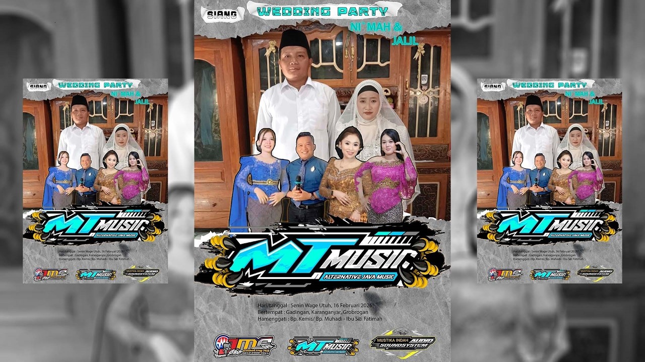 🔴📡LIVE CAMPURSARI MT MUSIC | MUSTIKA INDAH AUDIO | WEDDING NI'MAH & JALIL | GADINGAN, 16 FEB 2026