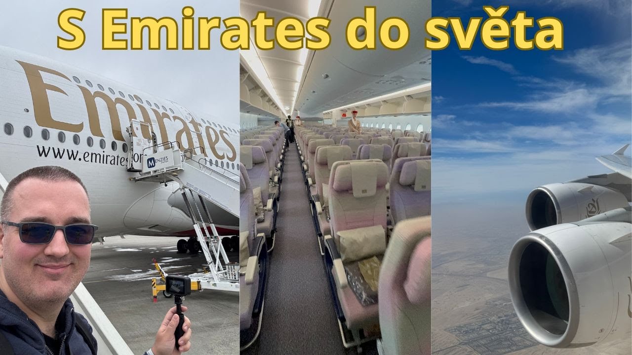 Boarding Airbusu A380 autobusem na letišti v Praze a poté cesta za teplem, kam? ✈️🌎🏖️