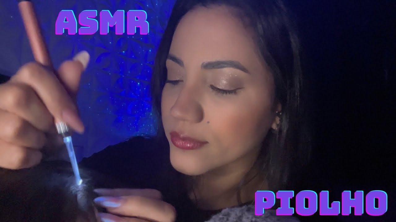 ASMR CATANDO PIOLHO/LEINHA ASMR