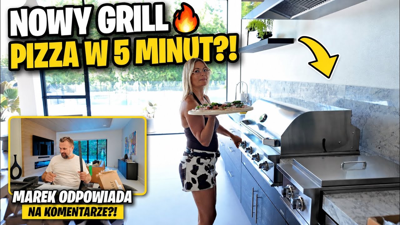 TESTUJEMY NOWEGO GRILLA! PRZEPIS NA PIZZE W 5 MINUT! MAREK ODPOWIADA NA KOMENTARZE!