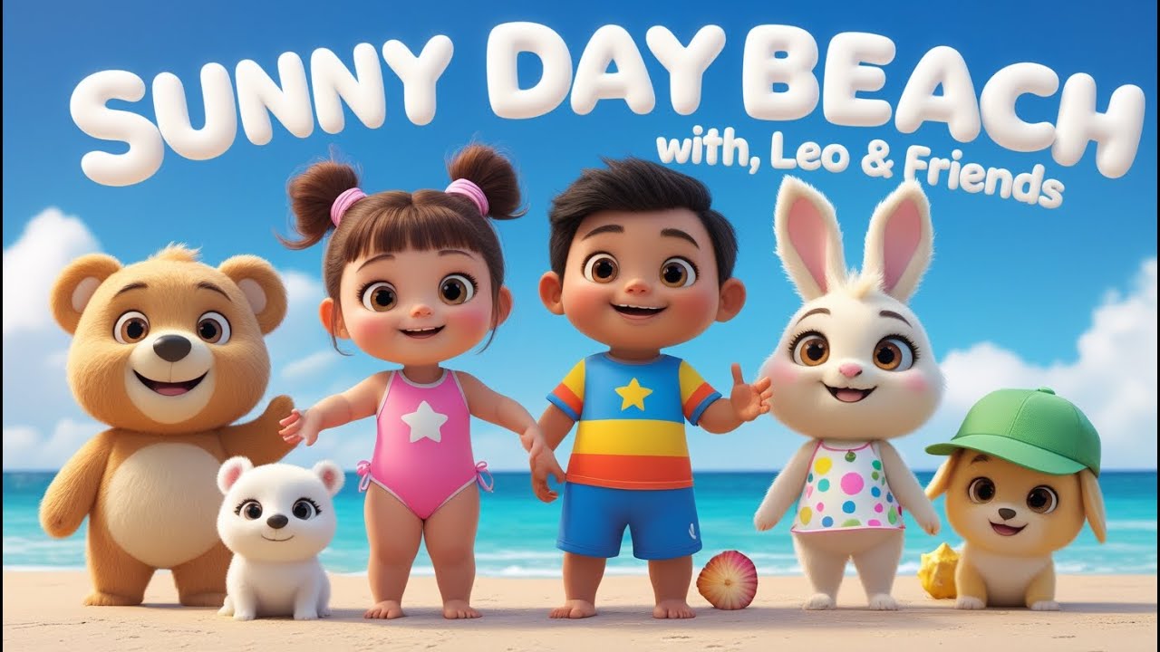 Beach Day Fun for Kids 🌊☀️ | Happy Beach Song | Summer Beach Adventure for Toddlers & Preschool