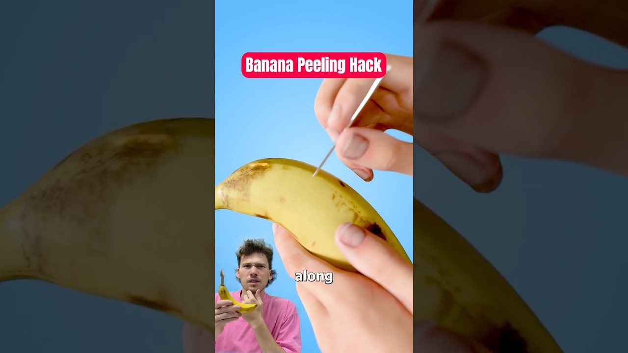 Spos&oacute;b na obieranie banana!