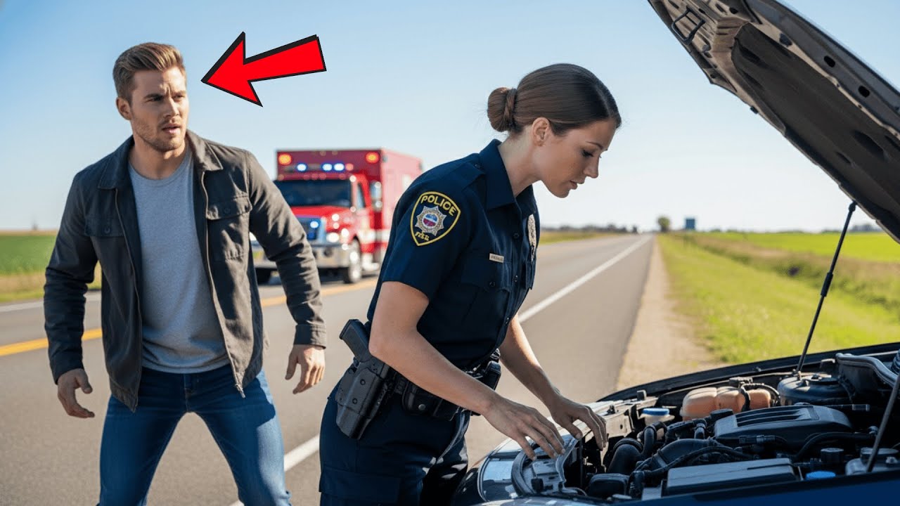 Ein Single-Vater Hielt An Um Einer Polizistin Zu Helfen — Er Erstarrte Als Er Ihr Gesicht Sah
