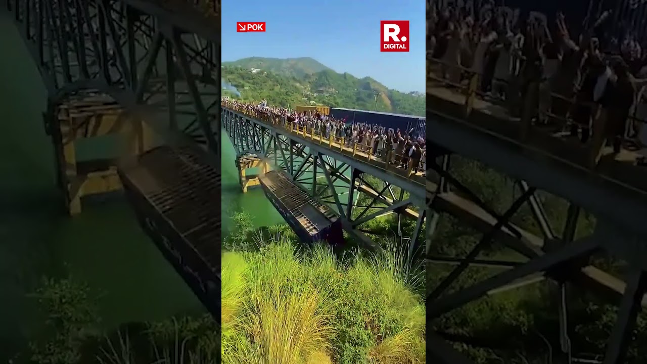 POK Uprising: Protesters Toss Roadblocks Into River!
