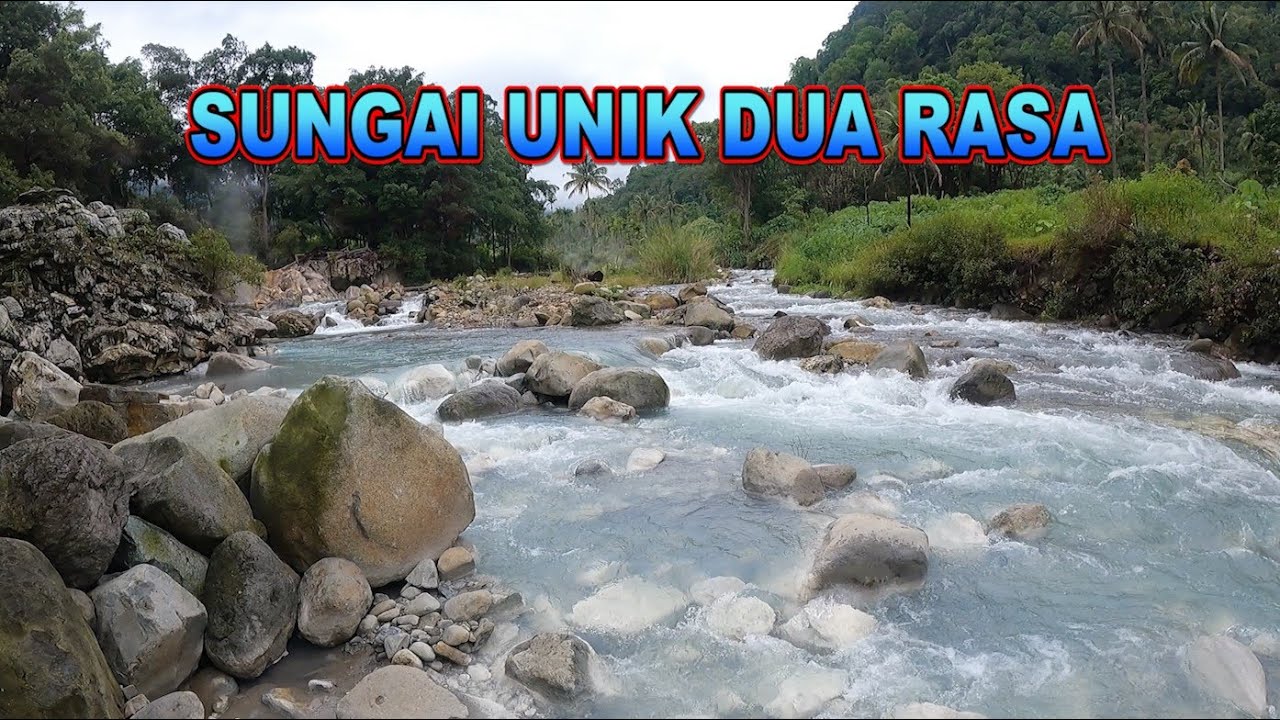 SUNGAI UNIK TERSEMBUNYI DI SIBOLANGIT PANAS DAN DINGIN BERSATU