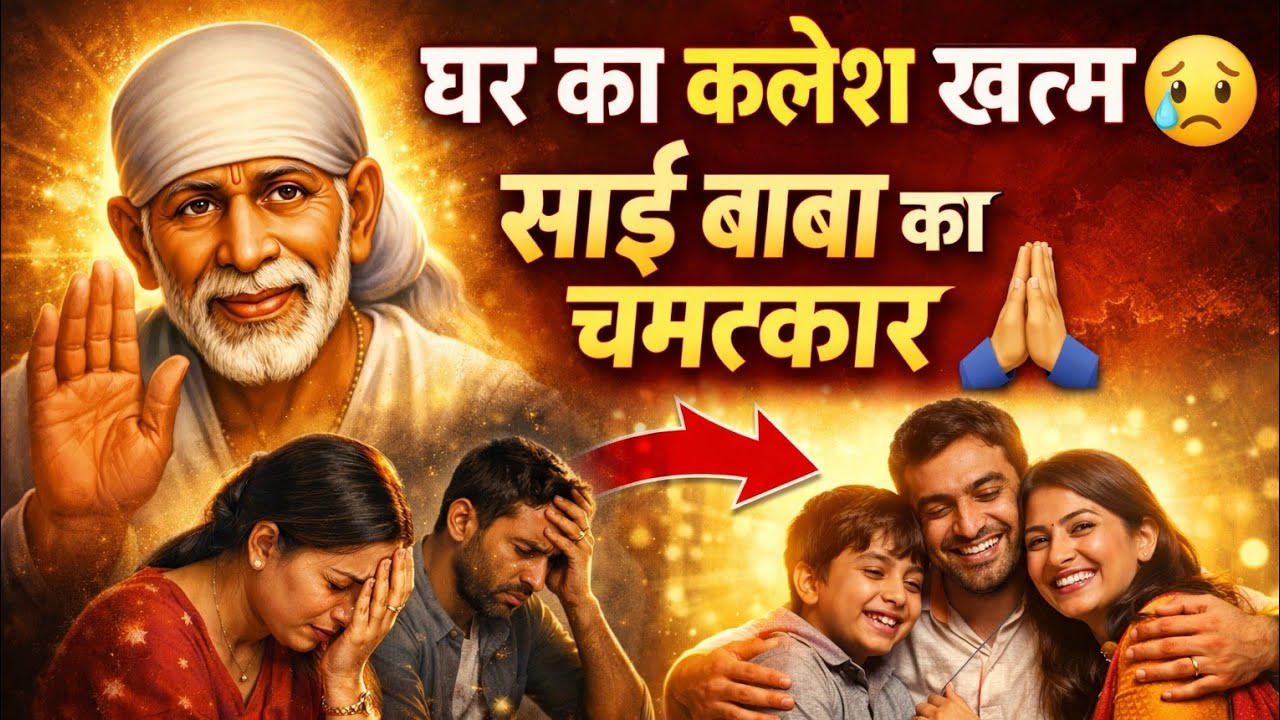 घर का कलेश खत्म 😢साईं बाबा का चमत्कार 