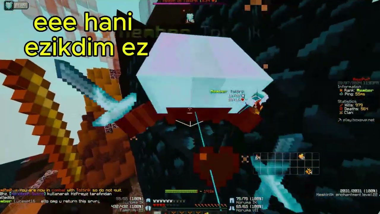 Minecraft Penta  x  Box pvp  montage  şarkı : Şehrim bereketli