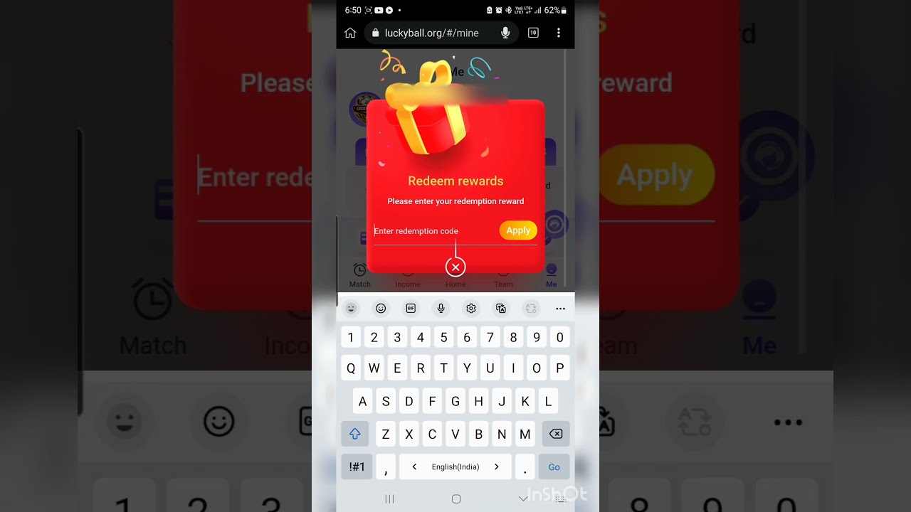 Lucky Ball App. Free Reward 💯💥🤑 #rewards #luckyboll #earnmoneyonline