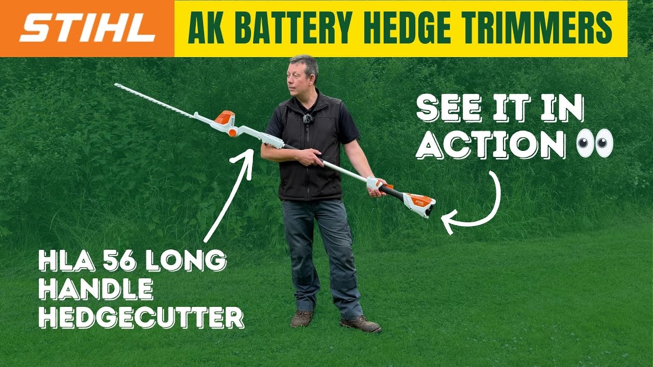 Посмотрите на кусторез Stihl HLA 56 с длинной ручкой в ​​действии 🌱✂ Аккумуляторная система AK 🔋