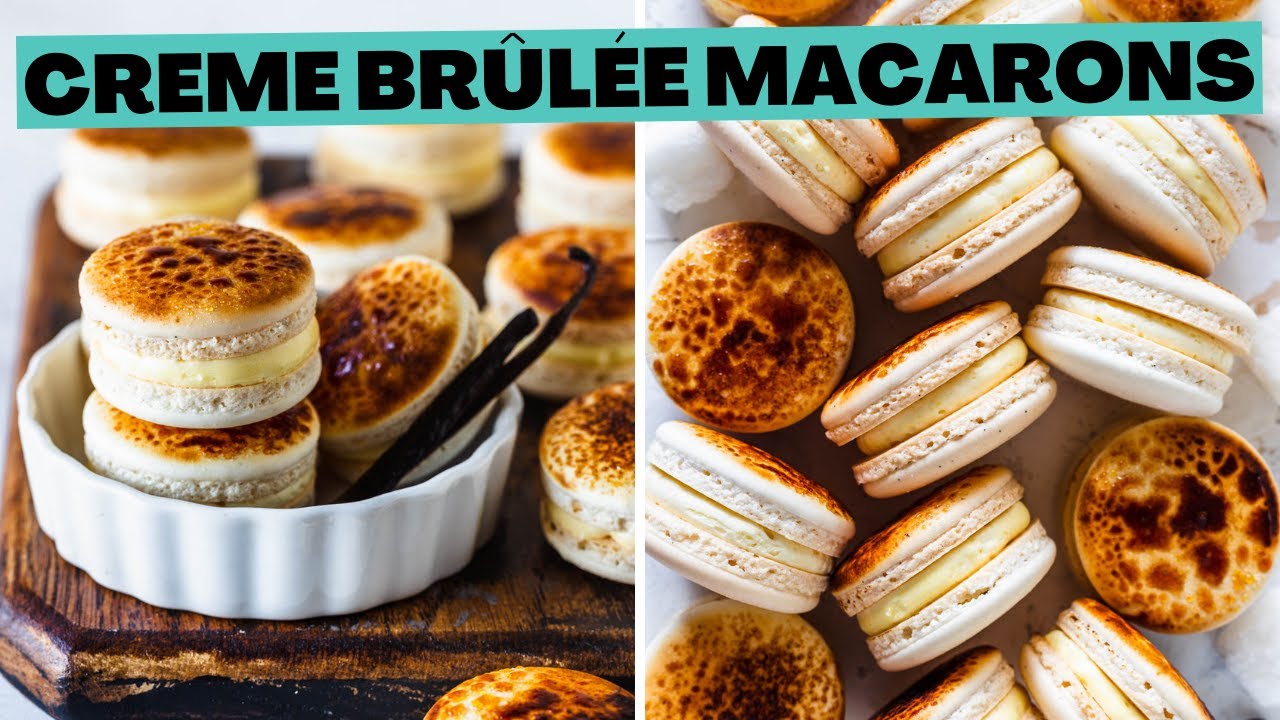Creme Brûlée Macarons