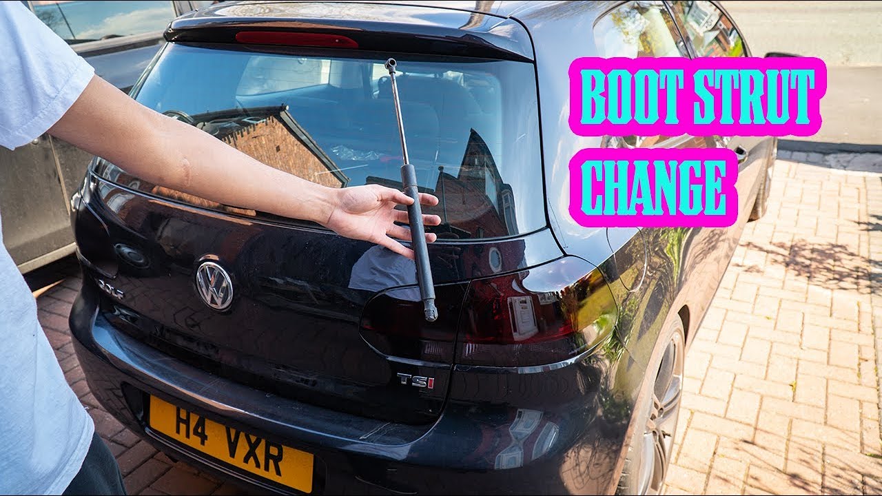 Замена стойки крышки багажника Vw Golf MK6