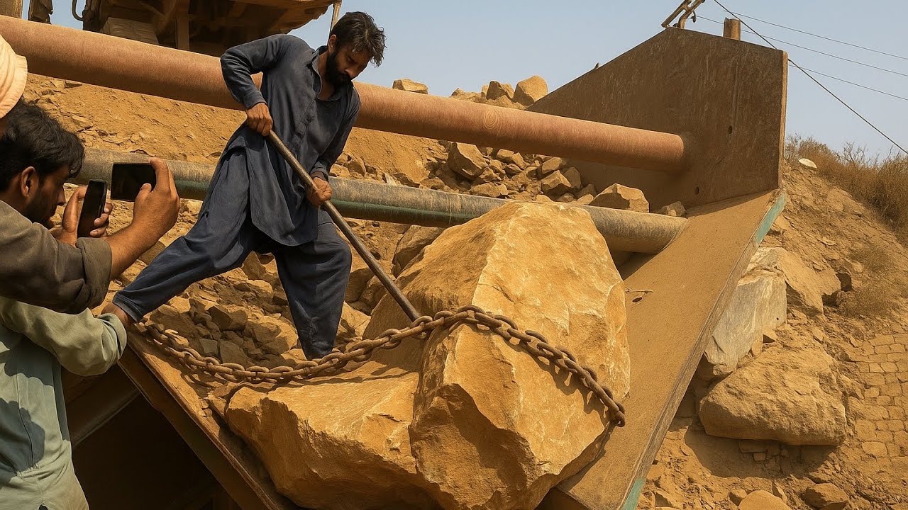 ☠️EXTREME Oddly Satisfying Giant Rock Destruction 💥| Rock Crushing ASMR| Crushing ASMR|Rock Crusher.
