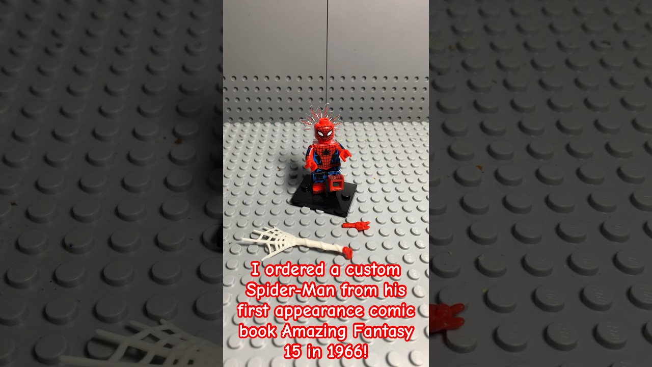 Amazing Fantasy 15 Spider-Man custom minifigure!!! @Marvel_Motions 