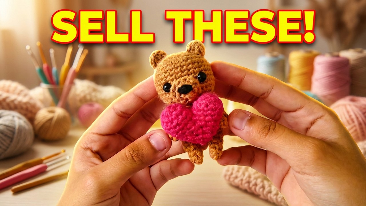 🧸 Cómo Hacer un OSO con CORAZÓN a Crochet | Tutorial | Idea para Vender o Regalar ❤️