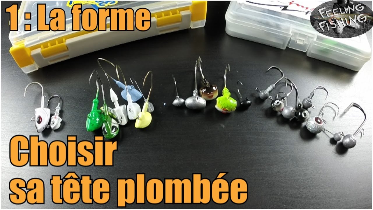 Comment choisir sa tête plombée pour le leurre souple - la forme