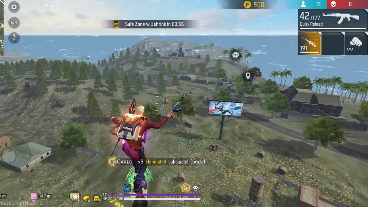 FREE FIRE 4 Team Match 🔥4 Team Battle in FREE FIRE | Full Squad Domination