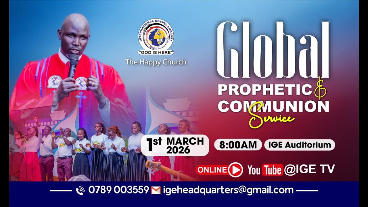 IGE - Global Prophetic And Communion Service || 1st March, 2026