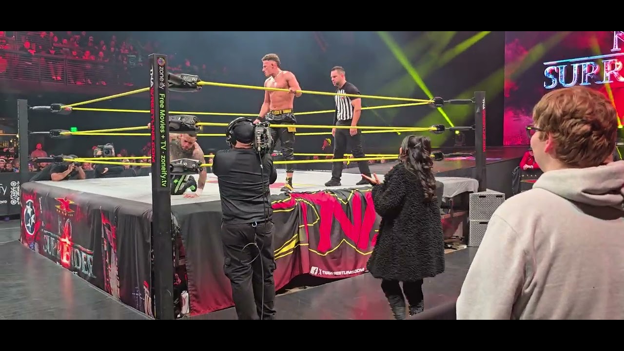 Tna no surrender International tittle match stacks vs trey Miguelnashville tn the pinnacle 2 13 26 
