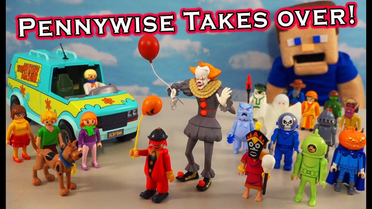 Scooby Doo vs. PENNYWISE & Villain MONSTERS! Playmobil Blind Bag Unboxing