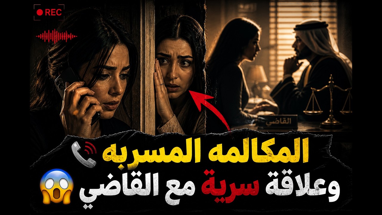 المكالمة المسربة  📞 وعلاقة سرية مع القاضي😨