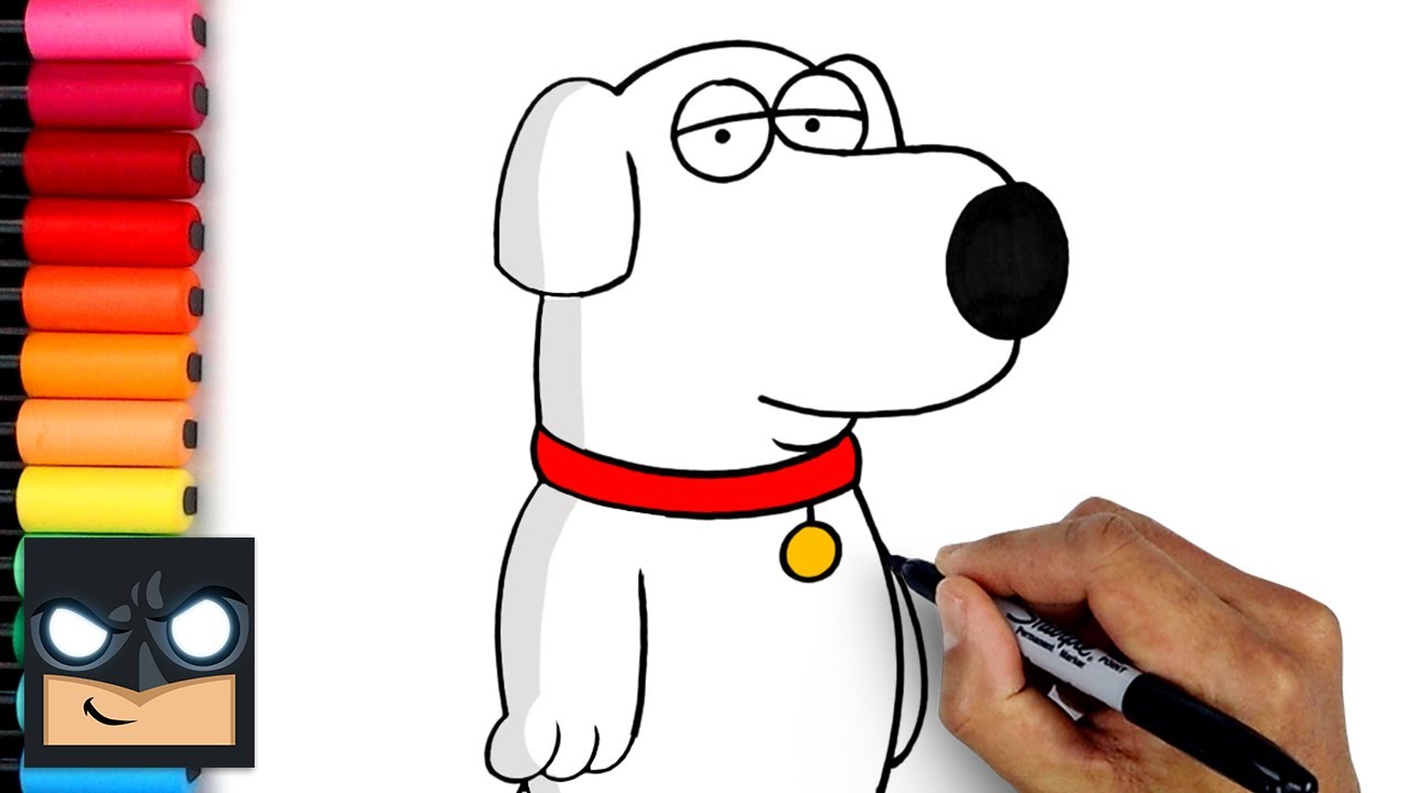 How To Draw Brian Griffin | Family Guy