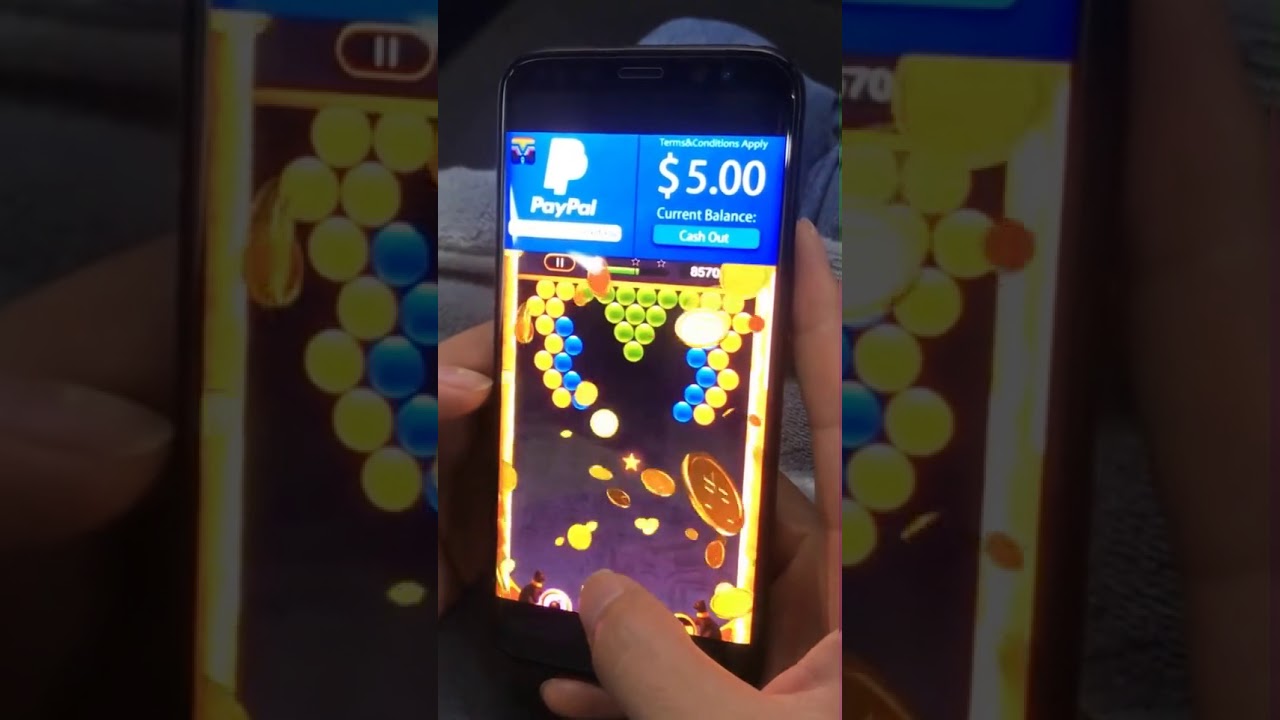 Play bubble shooter and earn money