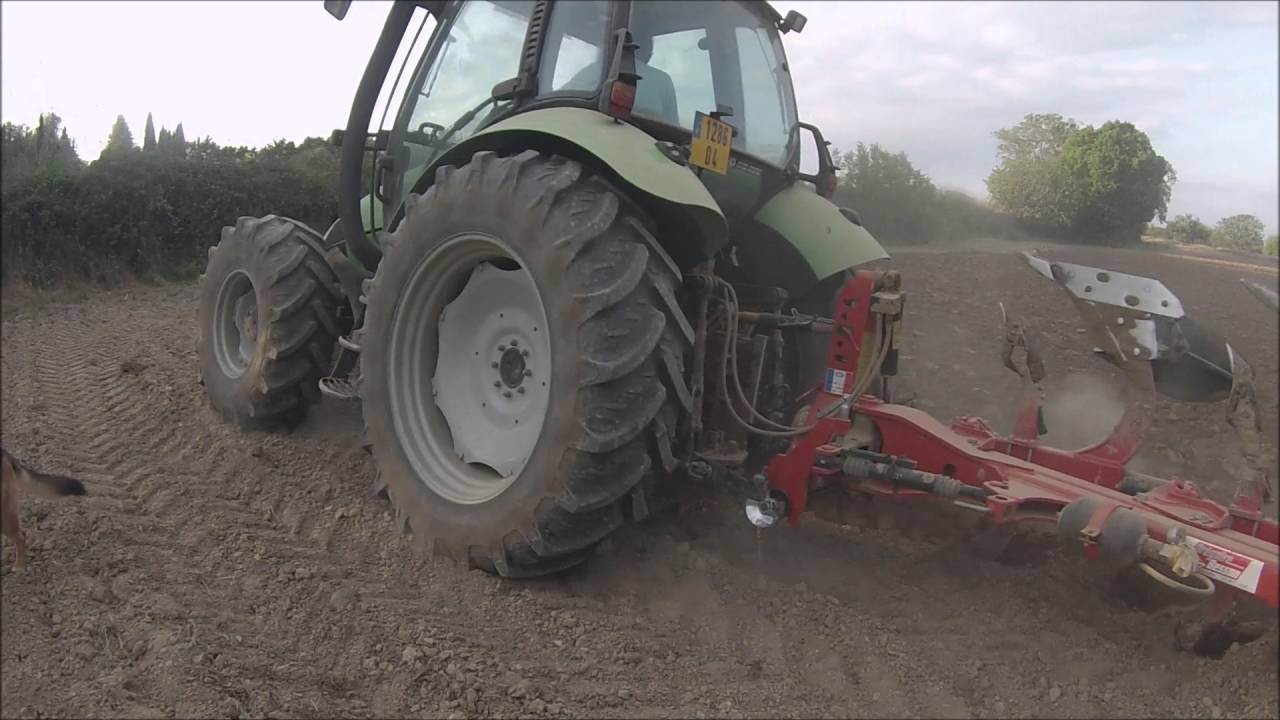 deutz agrotron 90 + charrue gr&eacute;goire-besson 3 socs